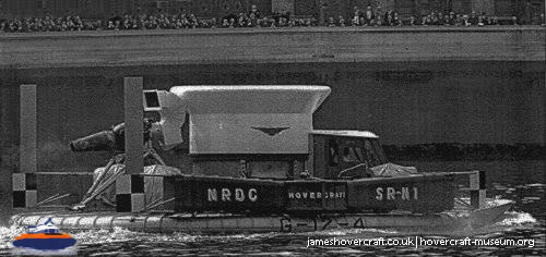 SRN1 fitted with a new jet turbine -  (credit: The <a href='http://www.hovercraft-museum.org/' target='_blank'>Hovercraft Museum Trust</a>).